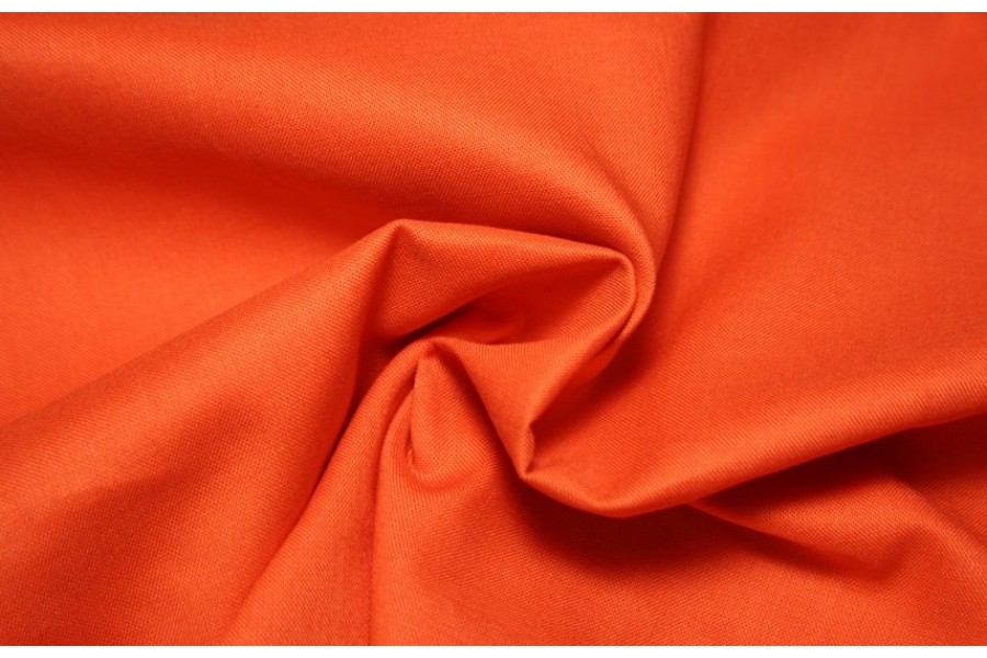 10cm Baumwollstoff uni (Standardqualität) orange (Grundpreis € 8,00/m)